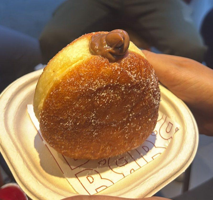 Chocolate berliner at bunco